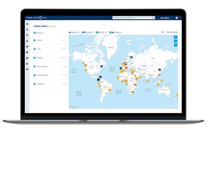 Vollständige Integration mit den Seefrachtoptionen von seaexplorer, einschließlich aus- und einlaufende Schiffe, Abfahrtszeiten, Kapazitäten, Häufigkeiten und Dauer